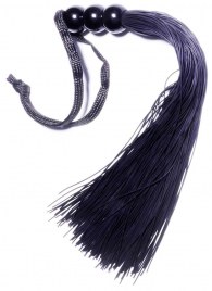 Черная силиконовая плетка - 25,4 см. - Boys of Toys - купить с доставкой во Владимире