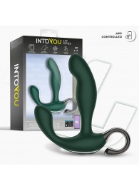 Зеленый вибромассажёр простаты Greeny - 12,8 см. - Intoyou - во Владимире купить с доставкой