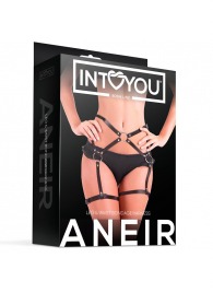 Черные стрепы на бёдра Aneir - Intoyou - купить с доставкой во Владимире