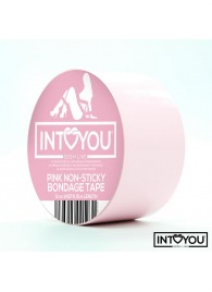 Розовый скотч для фиксации Non-Sticky Bondage Tape - 15 м. - Intoyou - купить с доставкой во Владимире