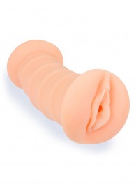 Телесный двусторонний мастурбатор с вибропулей и эрекционными кольцами в комплекте - Sexy Girl - во Владимире купить с доставкой