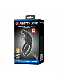 Черное перезаряжаемое виброкольцо Goodwin - Baile - во Владимире купить с доставкой