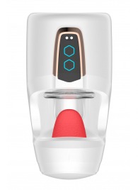 Белый мастурбатор с язычком и возвратно-поступательными движениями - Secwell - во Владимире купить с доставкой