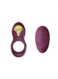 Фиолетовое эрекционное виброкольцо Bayek с пультом ДУ - Zalo - во Владимире купить с доставкой