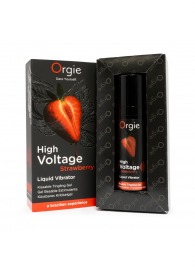 Жидкий вибратор Orgie High Voltage Strawberry - 15 мл. - ORGIE - купить с доставкой во Владимире