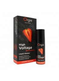 Жидкий вибратор Orgie High Voltage Strawberry - 15 мл. - ORGIE - купить с доставкой во Владимире