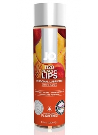 Лубрикант на водной основе с ароматом персика JO Flavored Peachy Lips - 120 мл. - System JO - купить с доставкой во Владимире