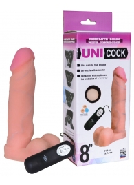 Фаллическая насадка Харнесс UNICOCK 8  с вибрацией - 20 см. - LOVETOY (А-Полимер) - купить с доставкой во Владимире
