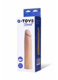 Реалистичная насадка с ярко выраженной головкой - 16,5 см. - A-toys - во Владимире купить с доставкой Реалистичная насадка с ярко выраженной головкой - 16,5 см. - A-toys - во Владимире купить с доставкой