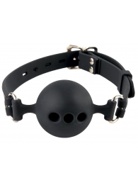 Силиконовый кляп-шар с отверстиями для дыхания Silicone Breathable Ball Gag Small - Pipedream - купить с доставкой во Владимире