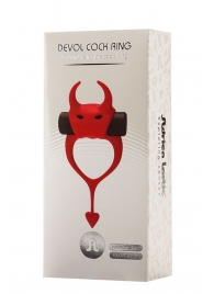 Красное эрекционное кольцо в форме дьяволенка DEVOL COCKRING - Adrien Lastic - во Владимире купить с доставкой