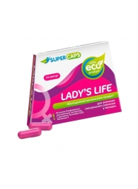 Возбуждающие капсулы Ladys Life - 14 капсул (0,35 гр.) - SuperCaps - купить с доставкой во Владимире