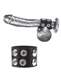 Ремень на член и мошонку 1.5  Cock Ring With Ball Strap - BlueLine - купить с доставкой во Владимире