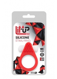 Красное эрекционное кольцо LIT-UP SILICONE STIMU RING 1 RED - Dream Toys - во Владимире купить с доставкой