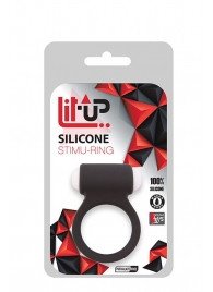 Чёрное эрекционное виброкольцо LIT-UP SILICONE STIMU RING 3 BLACK - Dream Toys - во Владимире купить с доставкой