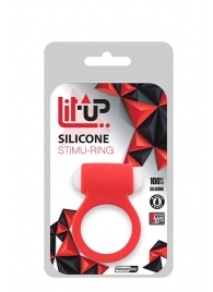 Красное эрекционное виброкольцо LIT-UP SILICONE STIMU RING 3 RED - Dream Toys - во Владимире купить с доставкой