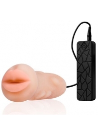 Мастурбатор-ротик с вибрацией REALSTUFF VIBRATING MASTURBATOR MOUTH - Dream Toys - во Владимире купить с доставкой