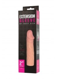 Телесная насадка-удлинитель Extension sleeve - 17 см. - Sitabella - во Владимире купить с доставкой