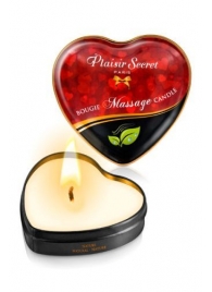 Массажная свеча с нейтральным ароматом Bougie Massage Candle - 35 мл. - Plaisir Secret - купить с доставкой во Владимире