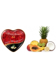Массажная свеча с ароматом экзотических фруктов Bougie Massage Candle - 35 мл. - Plaisir Secret - купить с доставкой во Владимире