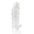 Закрытая прозрачная рельефная насадка Crystal sleeve - 13 см. - Erowoman-Eroman - во Владимире купить с доставкой