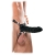 Чёрный полый страпон 7  Silicone Hollow Strap-On - 18 см. - Pipedream - купить с доставкой во Владимире