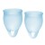 Набор голубых менструальных чаш Feel confident Menstrual Cup - Satisfyer - купить с доставкой во Владимире
