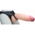 Телесный реалистичный фаллоимитатор на черных трусиках Real Big Strap-On - 34,5 см. - LOVETOY (А-Полимер) - купить с доставкой во Владимире
