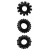 Набор из 3 черных эрекционных колец SET OF 3 COCKRINGS - Dream Toys - во Владимире купить с доставкой