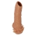 Телесная насадка с усиками и открытой головкой Nude Sleeve L - 14 см. - KOKOS - во Владимире купить с доставкой