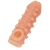Телесная закрытая насадка с шариками Cock Sleeve Size S - 13,8 см. - KOKOS - во Владимире купить с доставкой