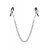 Зажимы для сосков с фиолетовой цепочкой Sweet Caress Nipple Chain - Sweet Caress - купить с доставкой во Владимире
