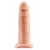 Телесный реалистичный фаллоимитатор с полостью Silicone Hollow Extension - 20 см. - Pipedream - купить с доставкой во Владимире