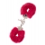 Металлические наручники с красной меховой опушкой METAL HANDCUFF WITH PLUSH RED - Dream Toys - купить с доставкой во Владимире
