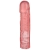 Розовая фаллическая насадка Vac-U-Lock 8  Crystal Jellies Dong - 20,3 см. - Doc Johnson - купить с доставкой во Владимире
