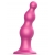 Розовая насадка Strap-On-Me Dildo Plug Beads size S - Strap-on-me - купить с доставкой во Владимире