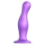 Фиолетовая насадка Strap-On-Me Dildo Plug Curvy size L - Strap-on-me - купить с доставкой во Владимире