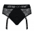 Черные трусики для насадок Diva Lingerie Harness - size L - Strap-on-me - купить с доставкой во Владимире