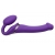 Фиолетовый безремневой вибрострапон Vibrating Bendable Strap-On - size L - Strap-on-me - купить с доставкой во Владимире