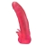 Розовая насадка для страпона с клиторальными лепестками - 18,5 см. - LOVETOY (А-Полимер) - купить с доставкой во Владимире