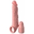 Телесная насадка-удлинитель 2 Inch Silicone X-tension with Strap - 20,3 см. - Pipedream - во Владимире купить с доставкой