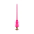 Розовый тонкий стимулятор Nipple Vibrator - 23 см. - I-MOON - купить с доставкой во Владимире