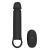 Черная насадка-удлинитель с вибрацией Vibrating Extender With Remote - Dream Toys - во Владимире купить с доставкой