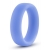 Голубое люминесцентное кольцо Silicone Glo Cock Ring - Blush Novelties - во Владимире купить с доставкой