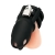Черная клетка для пениса Silicone Small 2 in Cock Cage With Ball Divider - BlueLine - купить с доставкой во Владимире