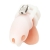 Белая клетка для пениса Silicone Small 2 in Cock Cage With Ball Divider - BlueLine - купить с доставкой во Владимире