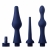 Набор из 3 универсальных насадок для анального душа Universal 3 Piece Silicone Enema Attachment Set - XR Brands - купить с доставкой во Владимире