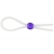 Прозрачное лассо с фиолетовой бусиной SILICONE COCK RING WITH BEAD LAVENDER - NMC - во Владимире купить с доставкой