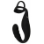 Черное эрекционное кольцо со стимуляцией промежности и анальной пробкой Cock Ring with RC Prostate Plug - Orion - во Владимире купить с доставкой