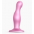 Розовая насадка Strap-On-Me Dildo Plug Curvy size M - Strap-on-me - купить с доставкой во Владимире